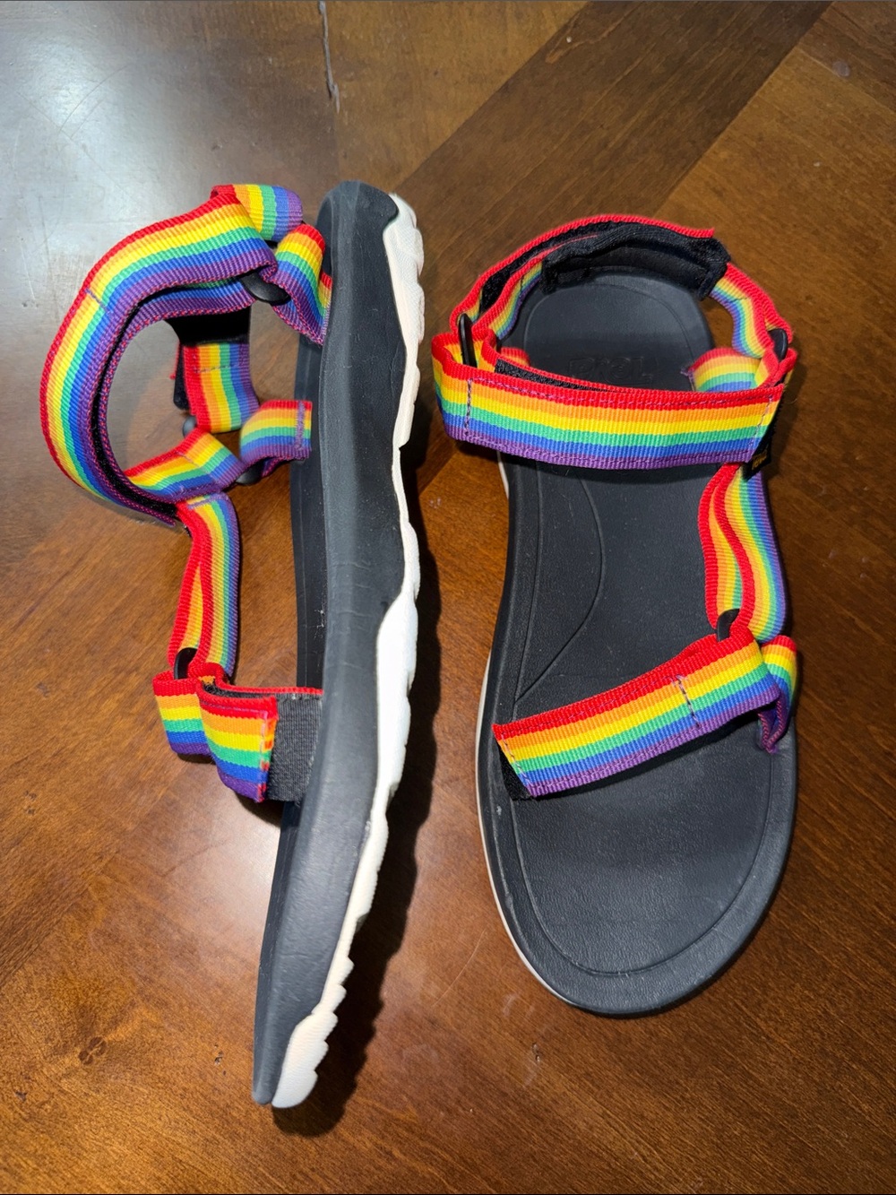 Youth Teva XLT 2 Rainbow 🌈 Sandals Sz 6 - Picture 3 of 6